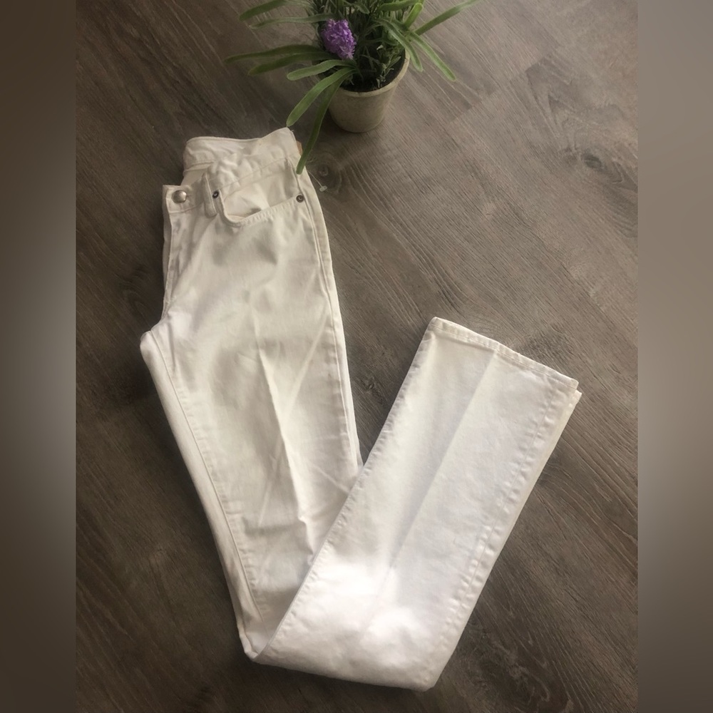 NWOT Martin + OSA Long White Jeans.